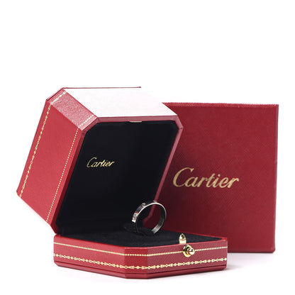 Cartier 18K White Gold 3.5mm LOVE Wedding Band Ring 58 8.5 6 of 6