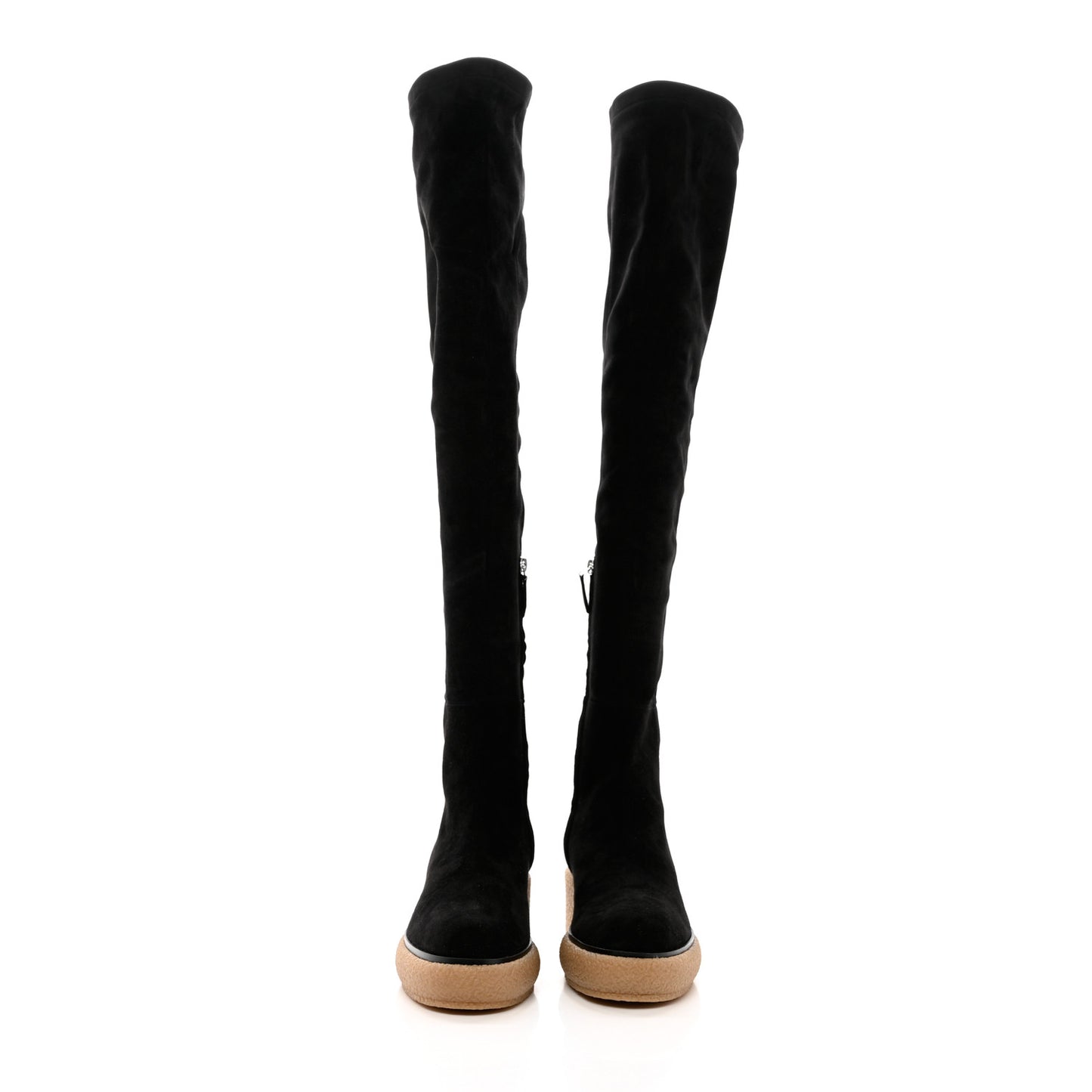 Velvet Goatskin Fallon 30 Boots 41 Black