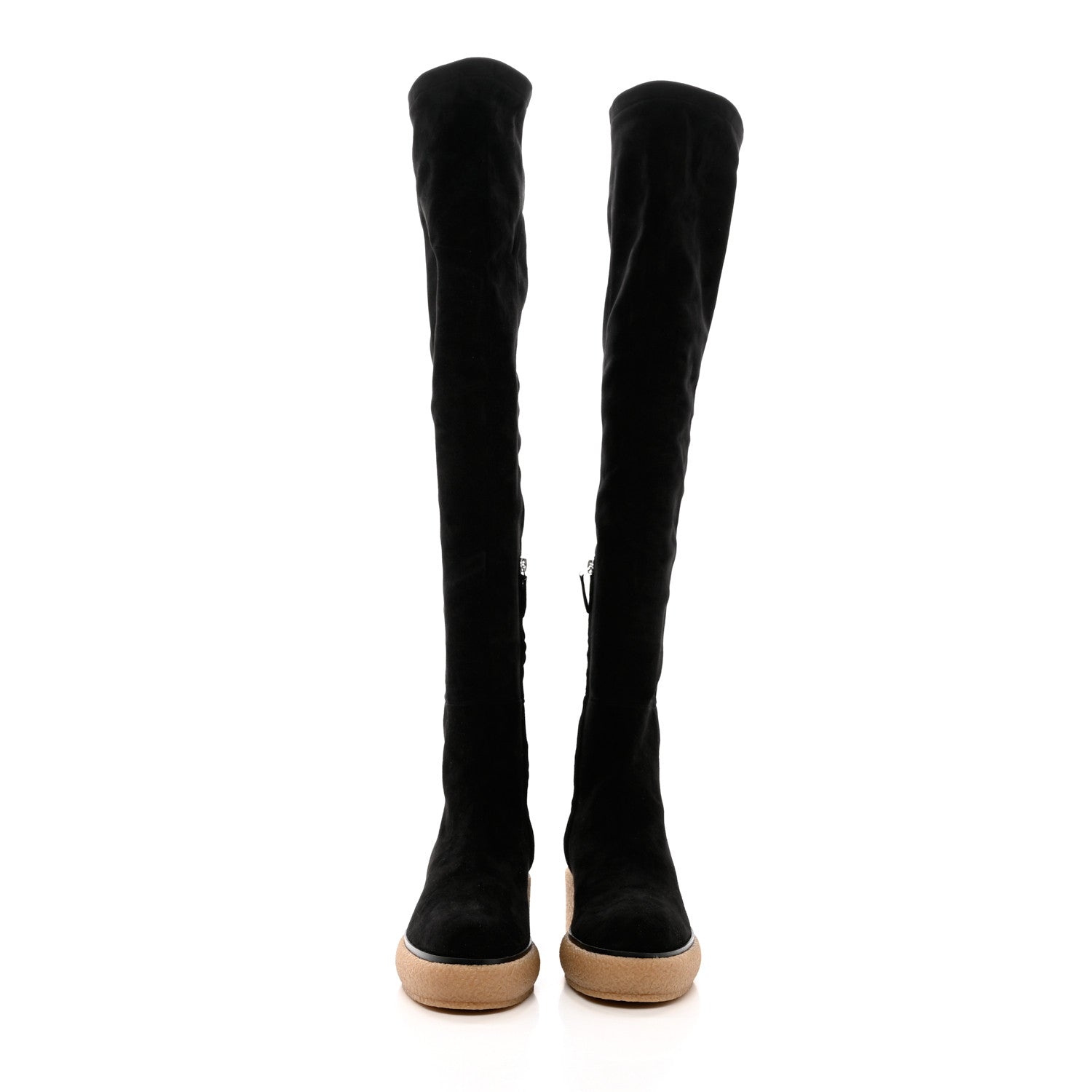 Hermes Velvet Goatskin Fallon 30 Boots 41 Black 2 of 9