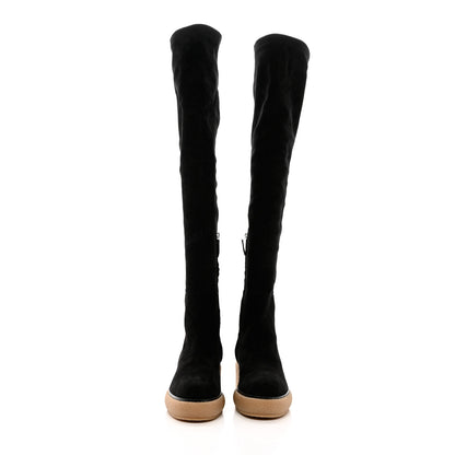 Hermes Velvet Goatskin Fallon 30 Boots 41 Black 2 of 9