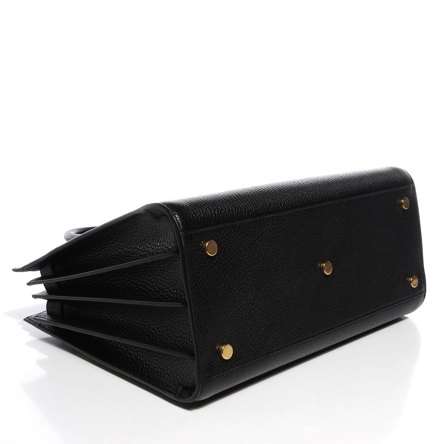 Grained Calfskin Small Sac De Jour Black