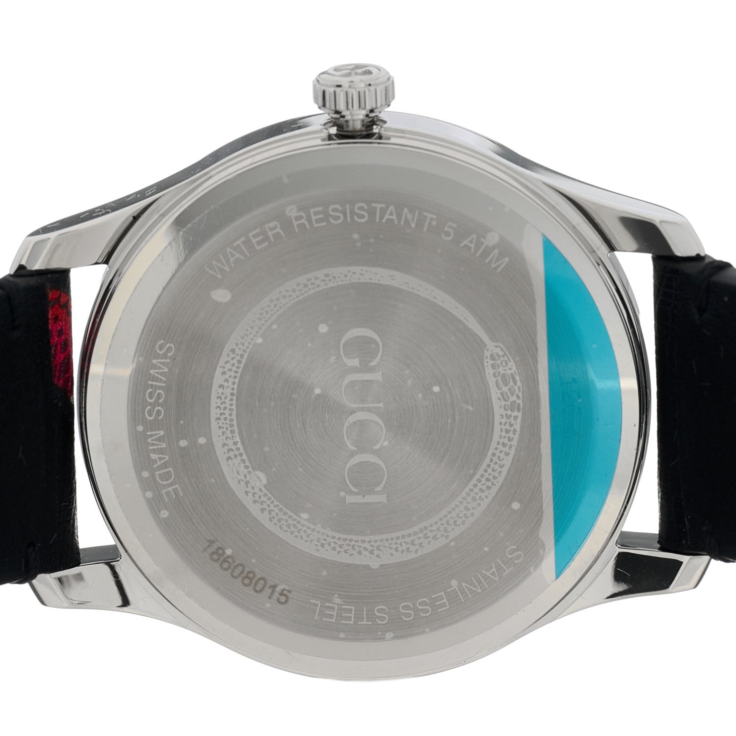 Gucci Stainless Steel Calfskin 38mm Le Marche Des Merveilles Snake Quartz Watch Black 4 of 5