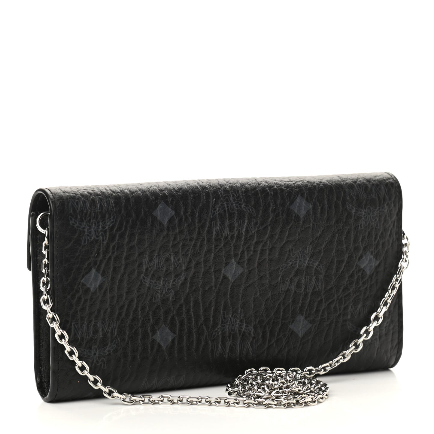 Visetos Large Patricia Wallet On Chain Black