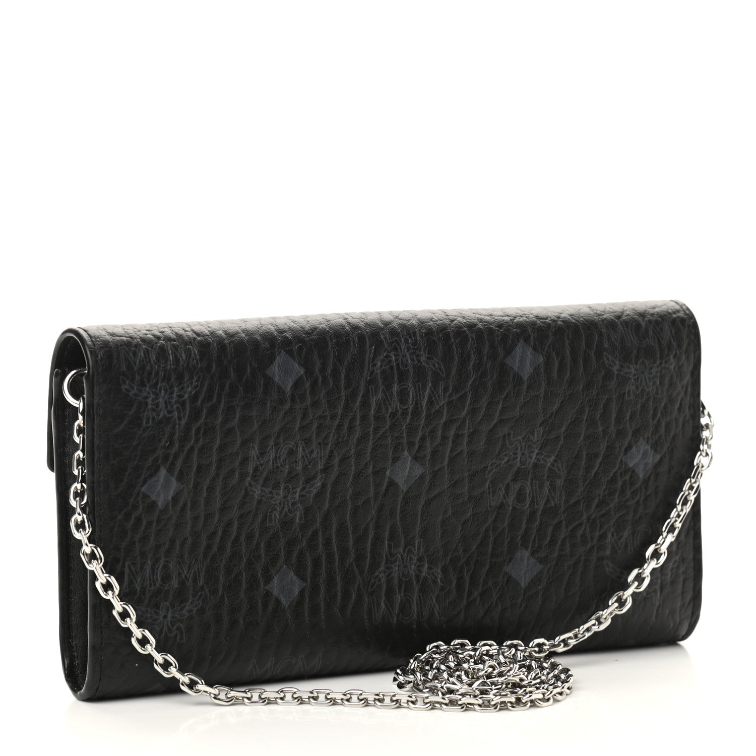 MCM Visetos Large Patricia Wallet On Chain Black 3 of 9
