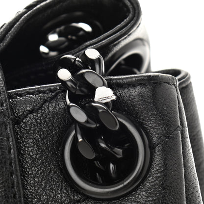 Saint Laurent Vintage Lambskin Chevron Monogram Medium Nolita Black 11 of 12