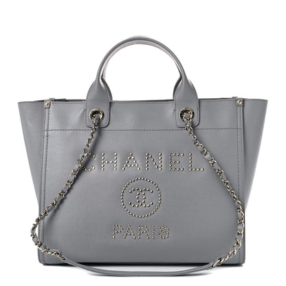 Chanel Caviar Studded Small Deauville Tote Grey 1 of 18
