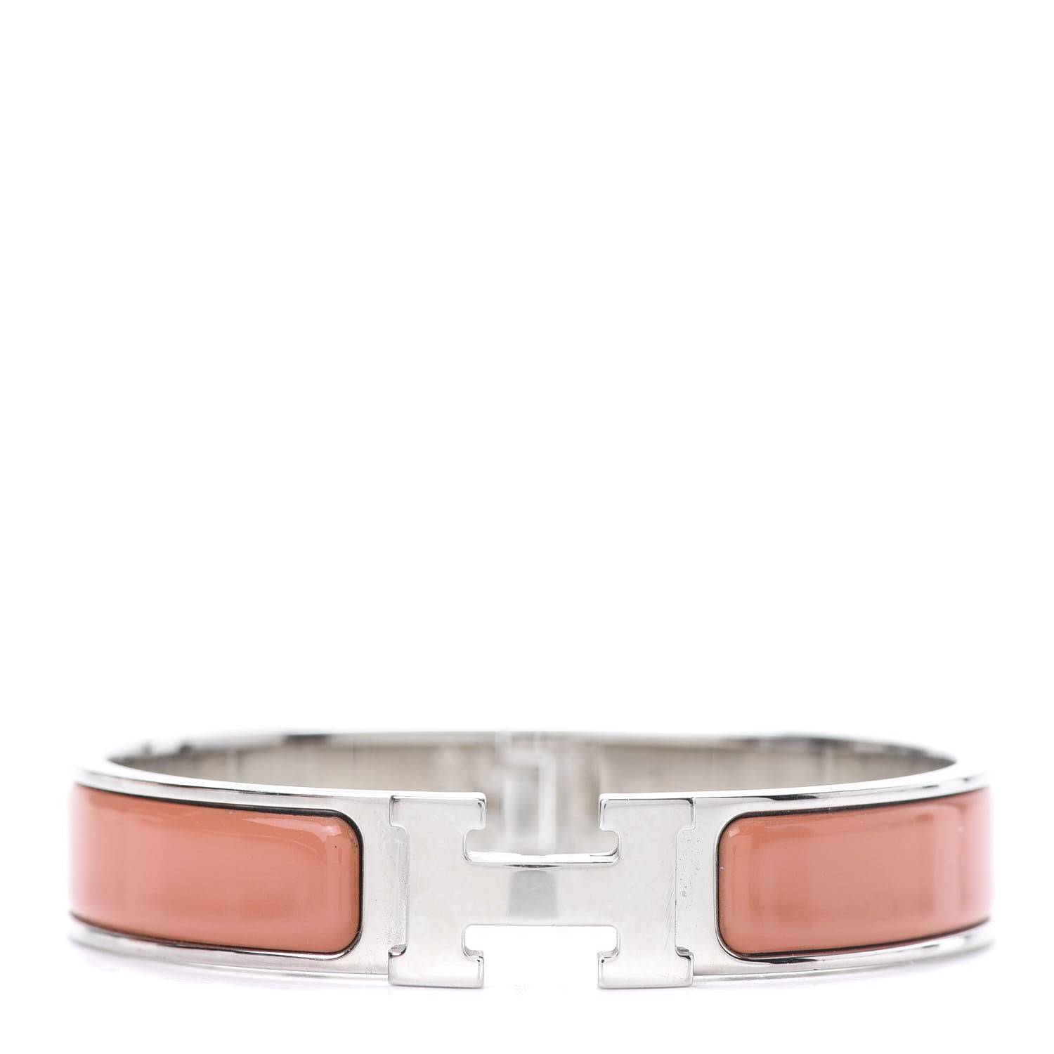 Hermes Enamel Narrow Clic Clac H Bracelet PM Mango 1 of 6
