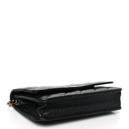 Chanel Caviar Quilted Wallet on Chain WOC Black 4 of 13