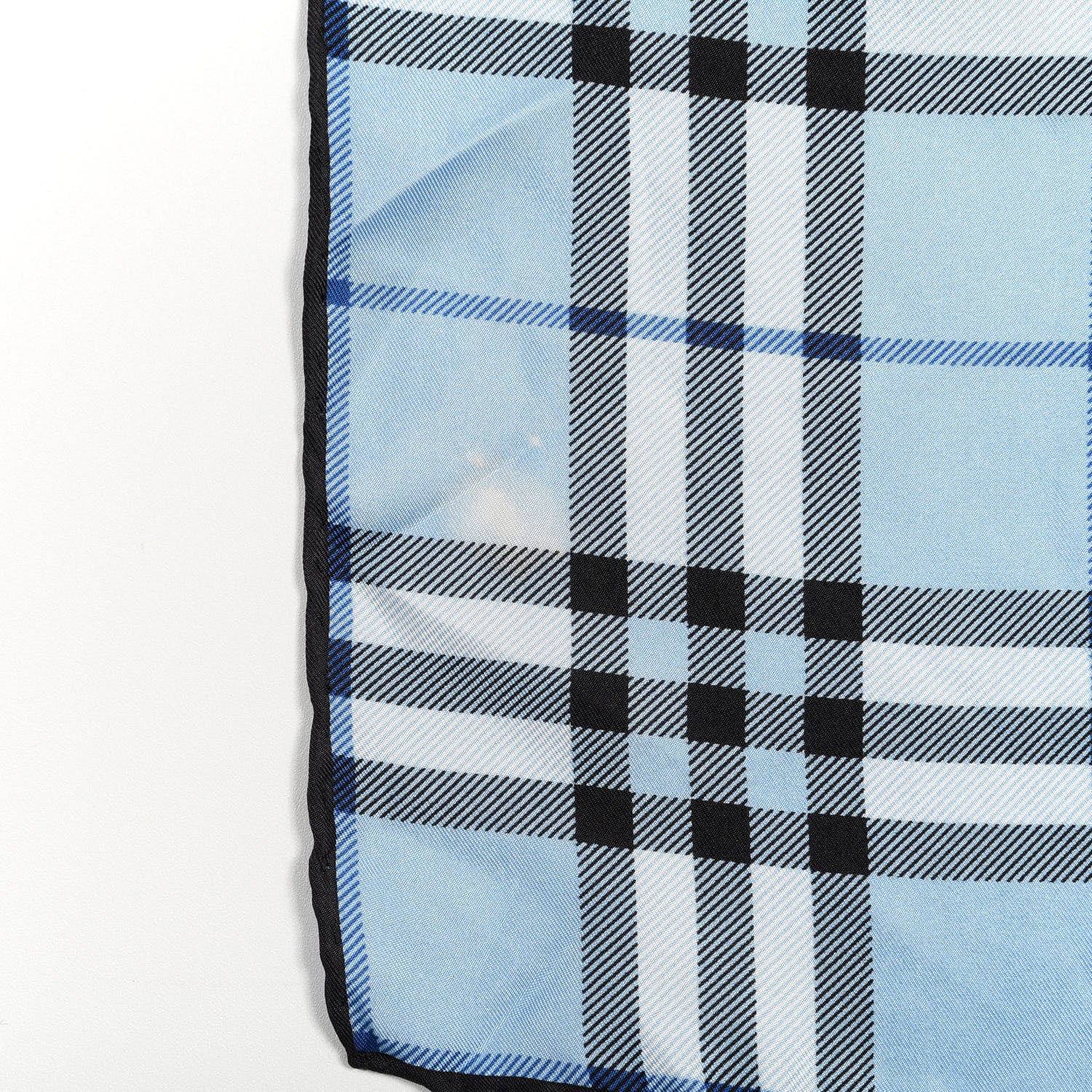 Burberry Silk Vintage Check Square Scarf Blue 4 of 4