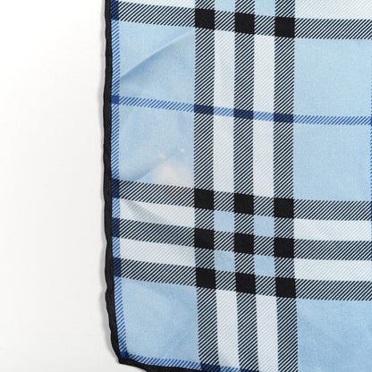 Burberry Silk Vintage Check Square Scarf Blue 4 of 4