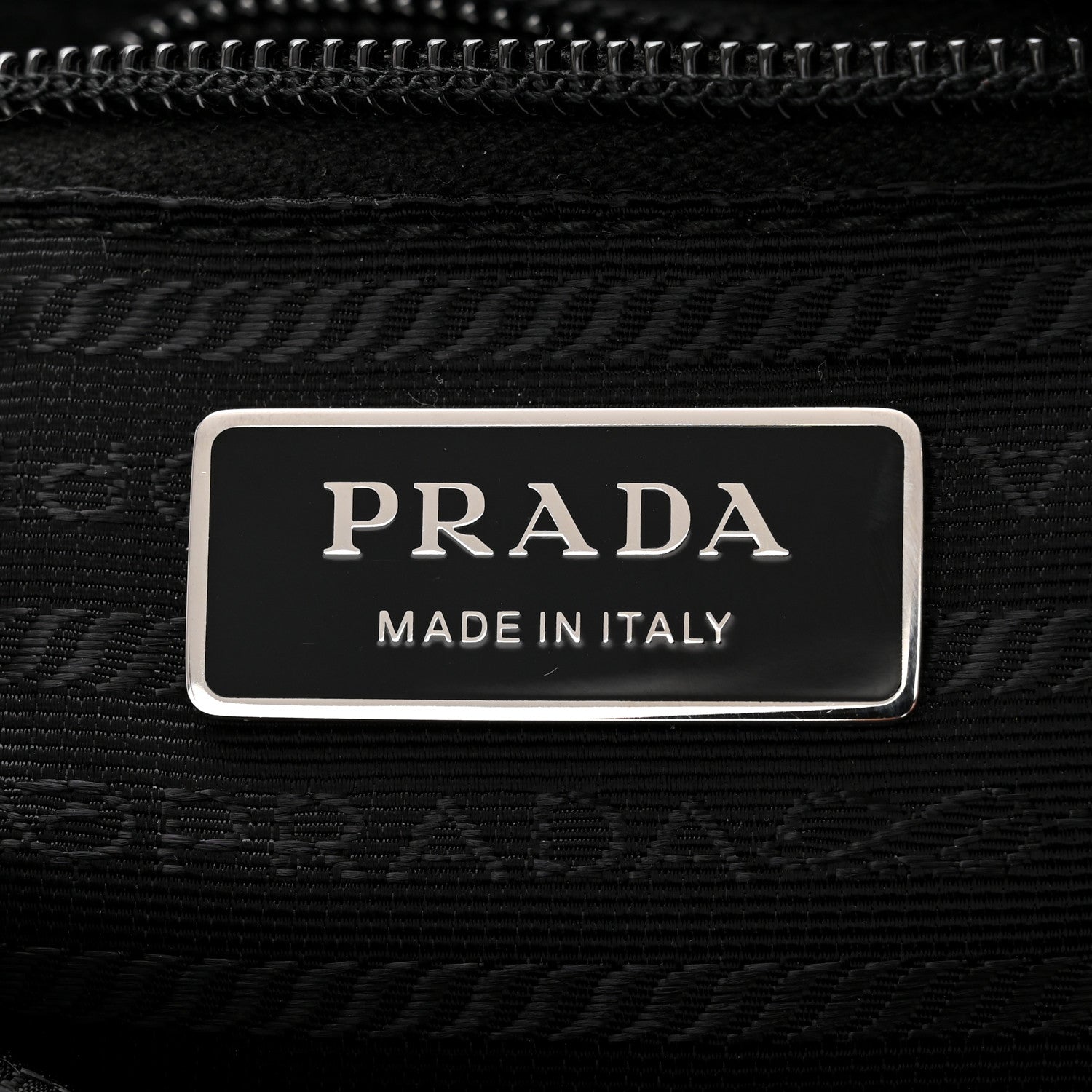 Prada Re-Nylon Vela Saffiano Pocket Double Zip Shoulder Bag Black 6 of 10
