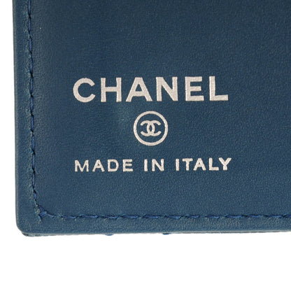 Chanel Caviar Quilted Card Holder Wallet Blue 6 of 7