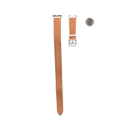 Hermes Swift 40mm Apple Watch Double Tour Band Rose Sakura Craie Argile 2 of 8