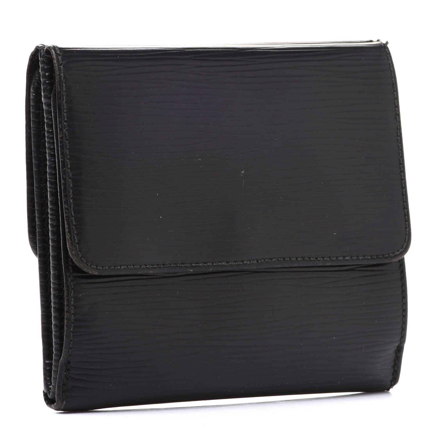 Louis Vuitton Epi Elise Wallet Black 3 of 12