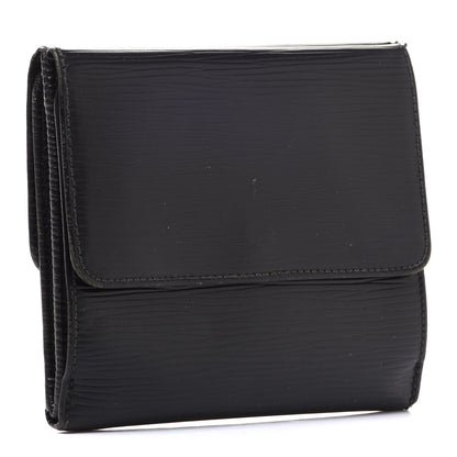 Louis Vuitton Epi Elise Wallet Black 3 of 12