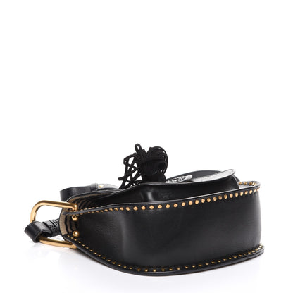 Chloe Calfskin Braided Small Hudson Shoulder Bag Black 4 of 7