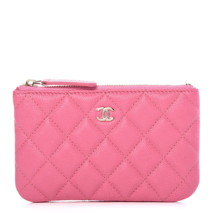 Chanel Caviar Quilted Small Cosmetic Case Pink 1 of 8