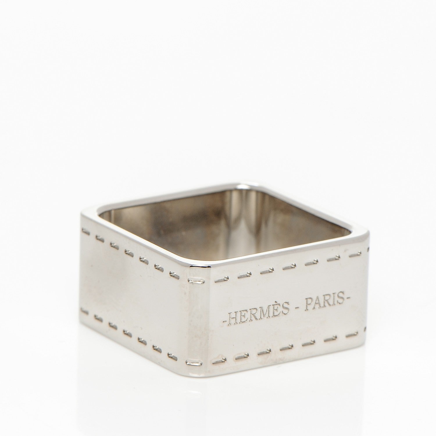 Hermes Palladium Bolduc Scarf Ring 3 of 5
