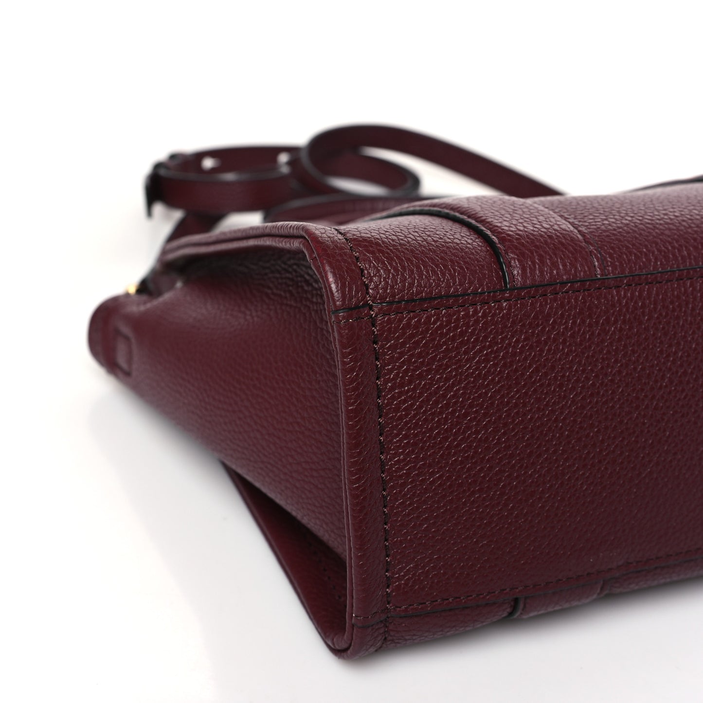 Grained Calfskin Small The Tote Bag Chianti