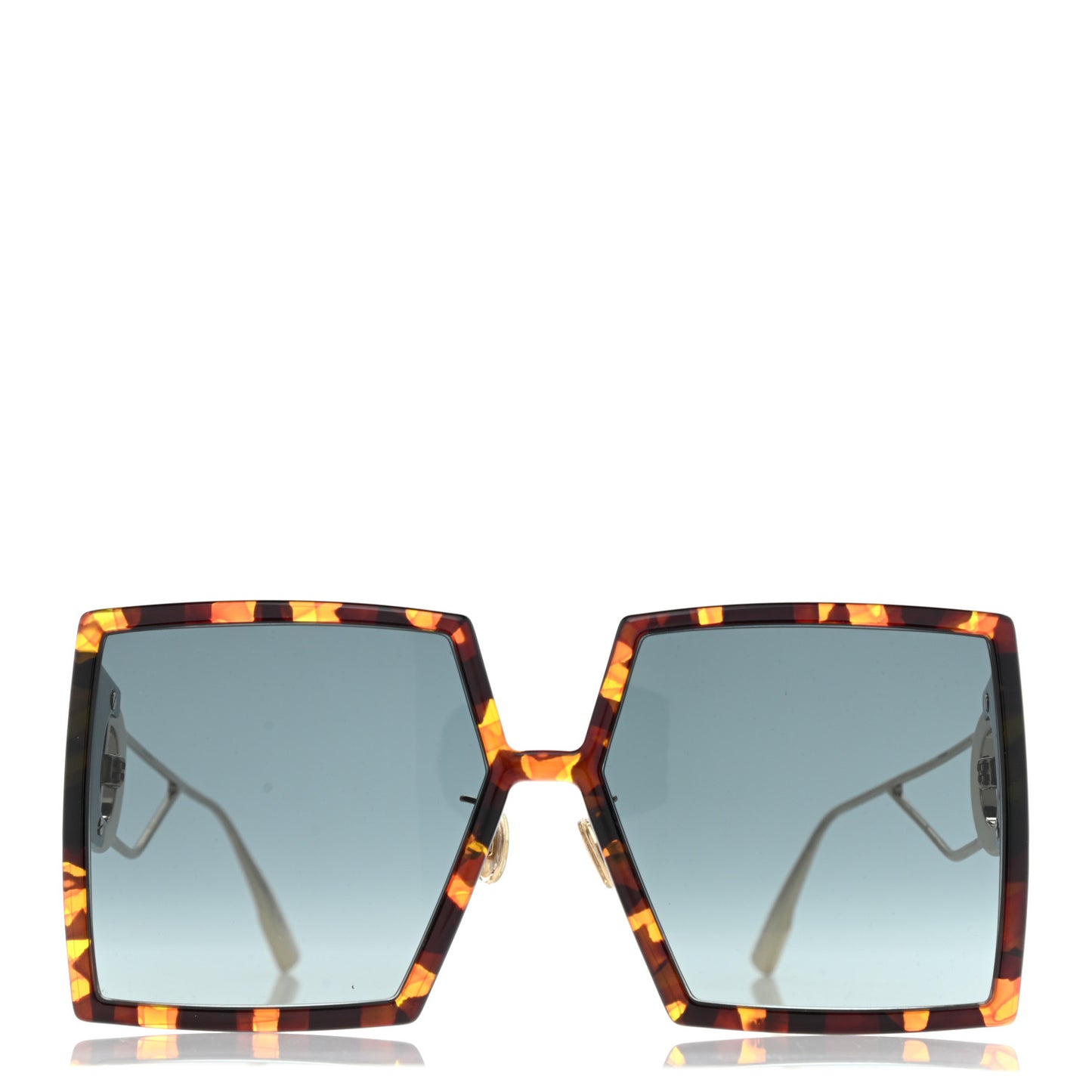Acetate Square 30 Montaigne Sunglasses Tortoise