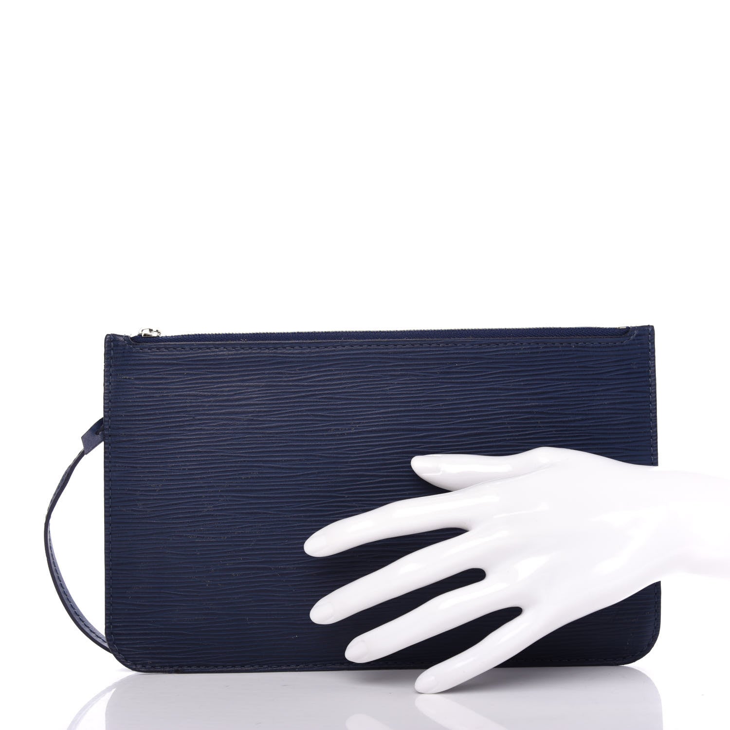 Louis Vuitton Epi Neverfull Pochette MM GM Indigo 2 of 7