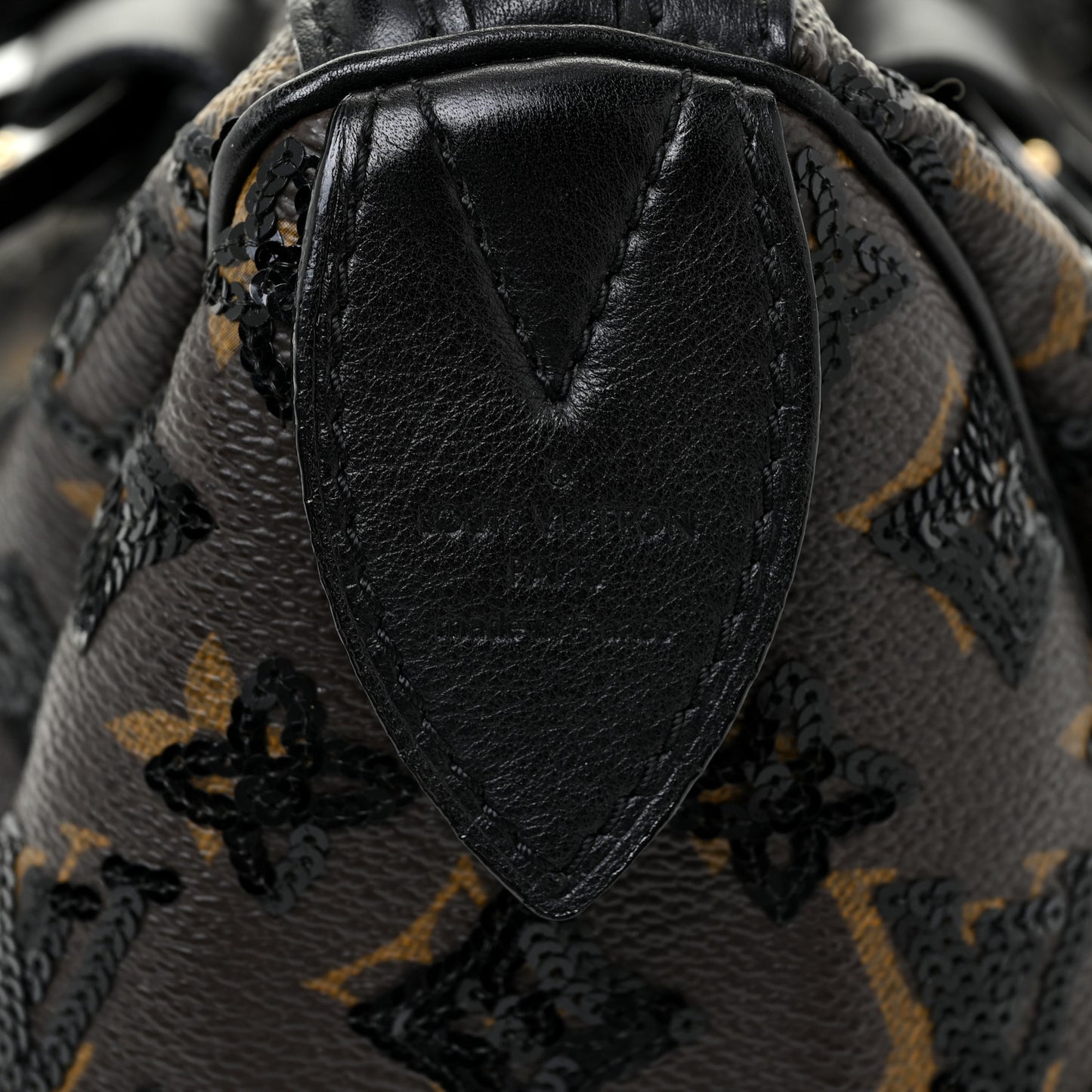 Monogram Sequins Eclipse Speedy 28 Black