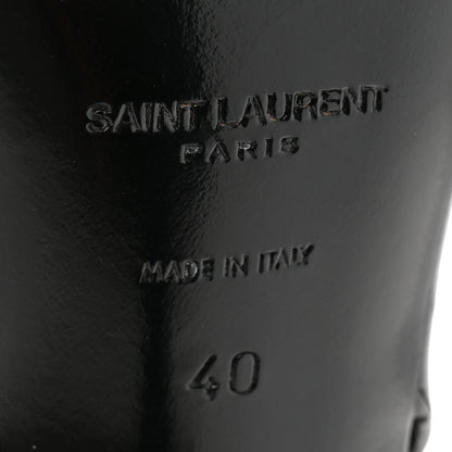 Saint Laurent Calfskin Gippy 110mm Sandals  40 Black 7 of 9