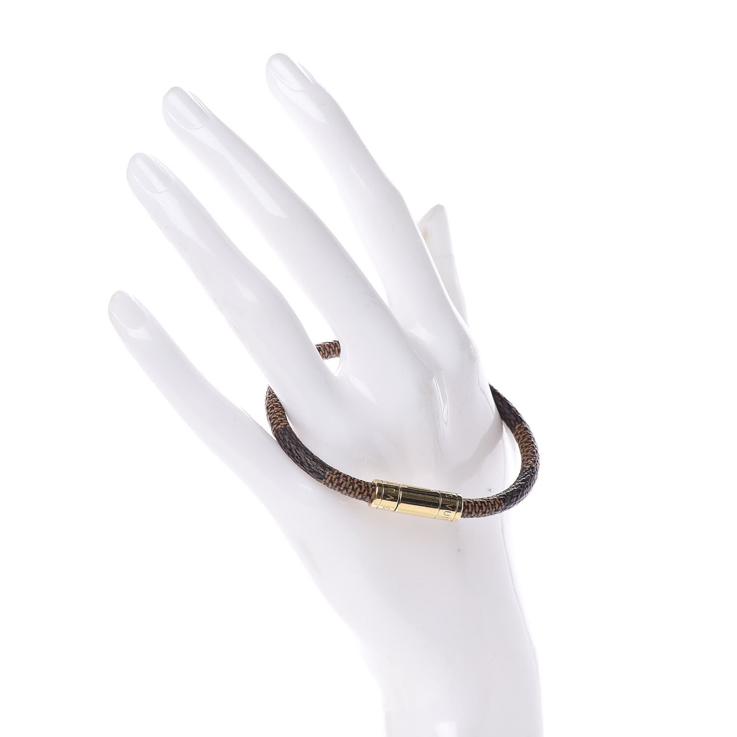 Louis Vuitton Damier Ebene Keep It Bracelet 19 2 of 4