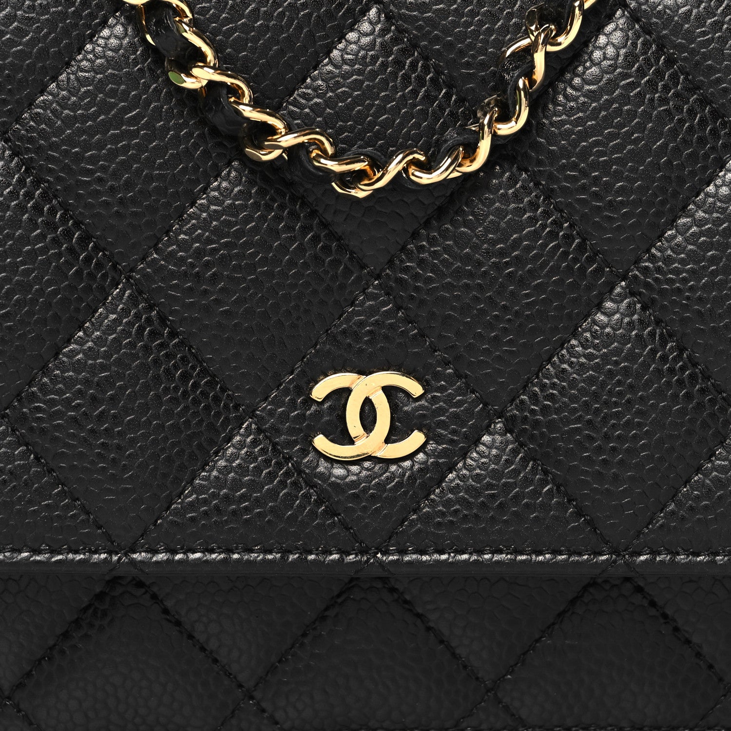 Chanel Caviar Quilted Wallet on Chain WOC Black 8 of 10