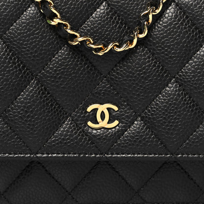 Chanel Caviar Quilted Wallet on Chain WOC Black 8 of 10