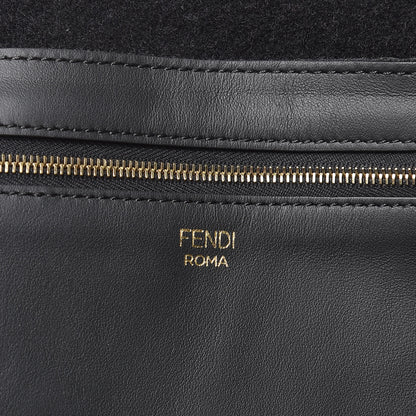 Fendi X FILA Glazed Fabric FF 1974 Mania Shopping Tote Bag Black White 6 of 11