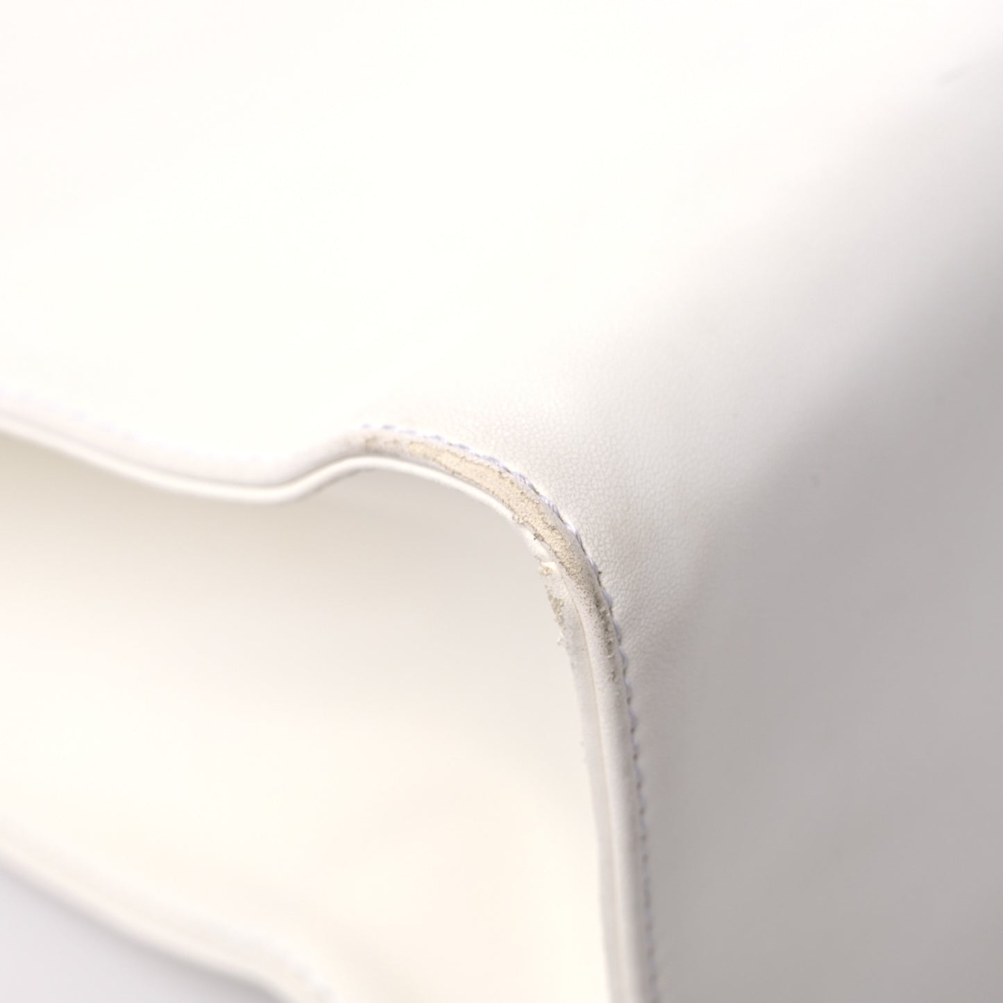 Vegan Leather Medium Shopping Bag White