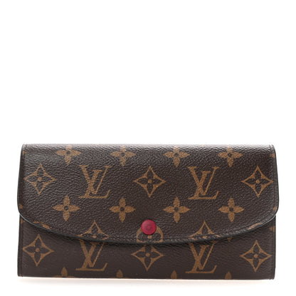 Louis Vuitton Monogram Emilie Wallet Fuchsia 1 of 7