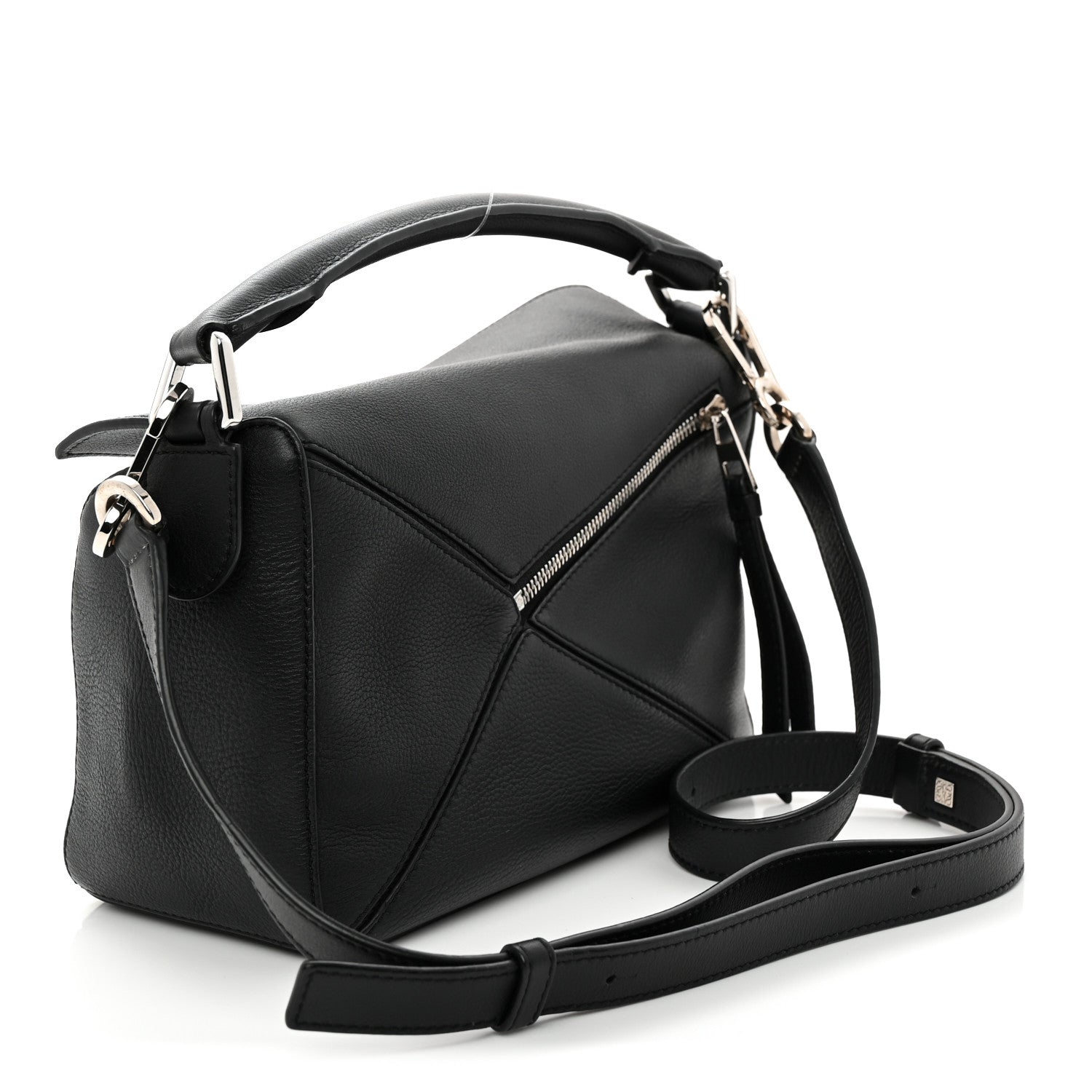 Loewe Calfskin Small Puzzle Bag Black 3 of 10