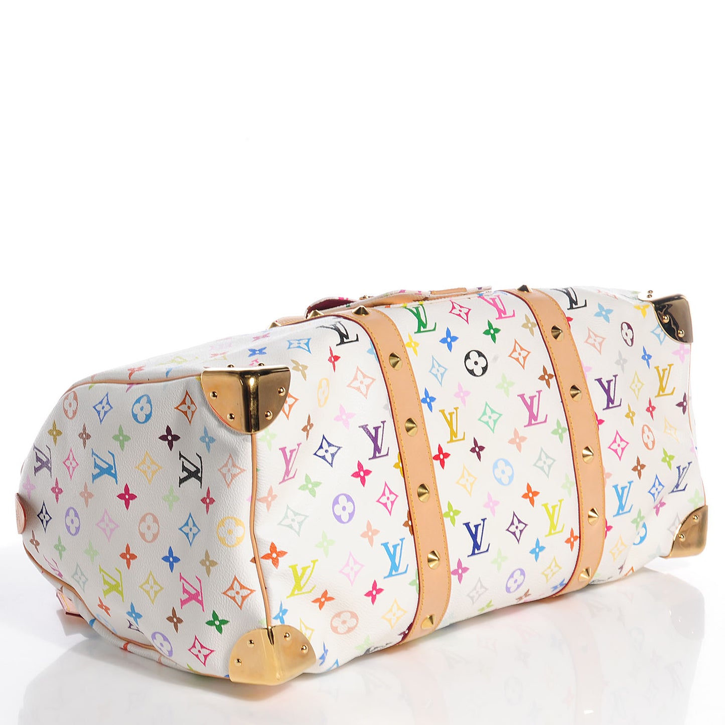 Monogram Multicolor Keepall 45 White