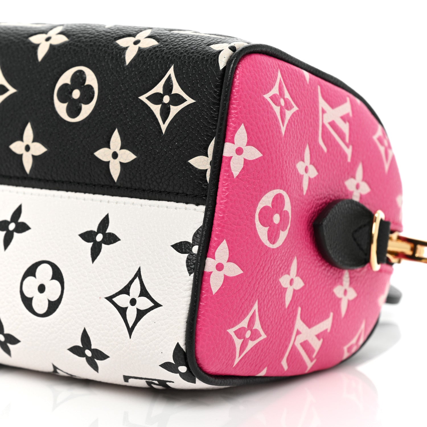 Louis Vuitton Empreinte Monogram Spring in the City Speedy Bandouliere 20 Black White Pink 7 of 9