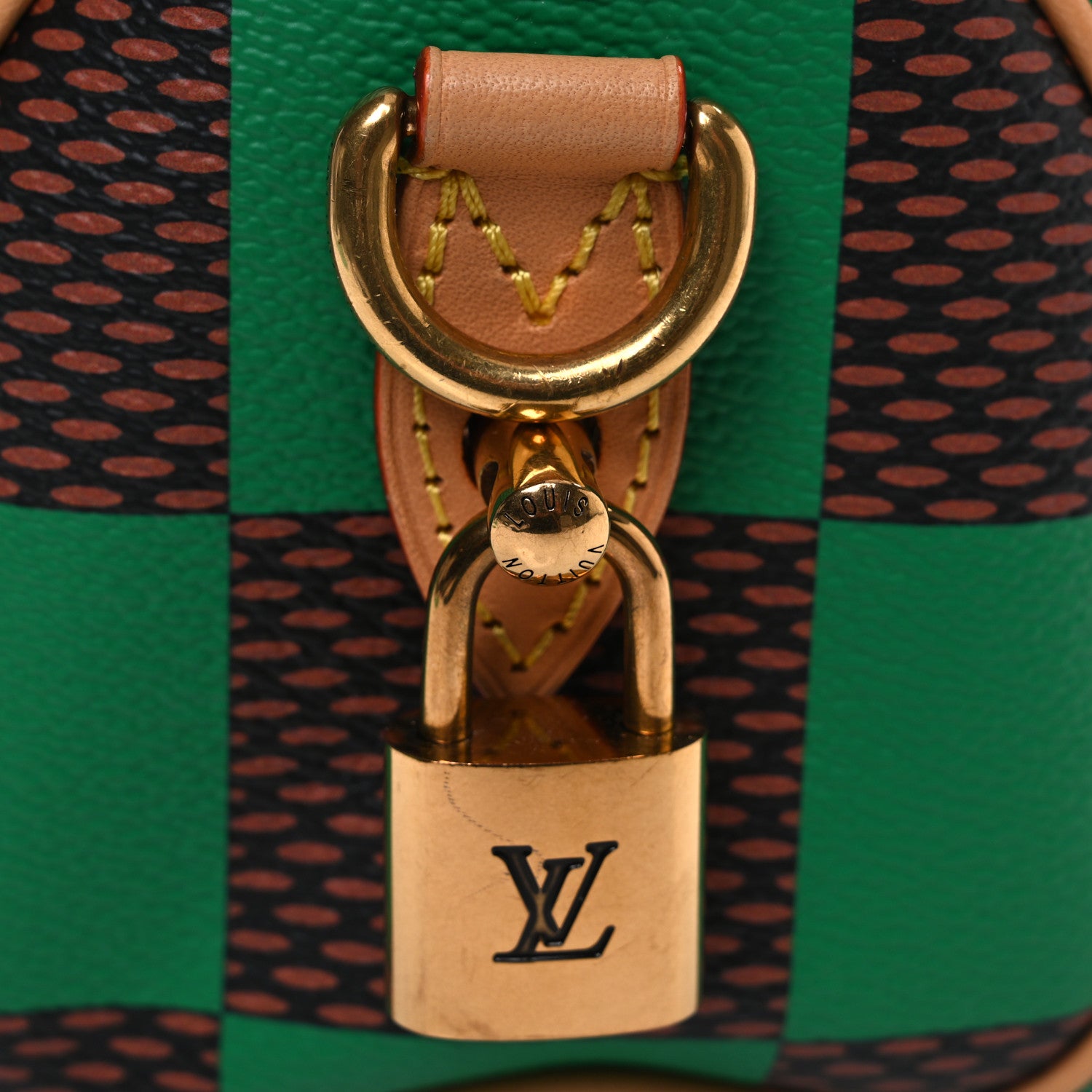 Louis Vuitton Damier Pop Speedy Bandouliere 18 Green 10 of 11