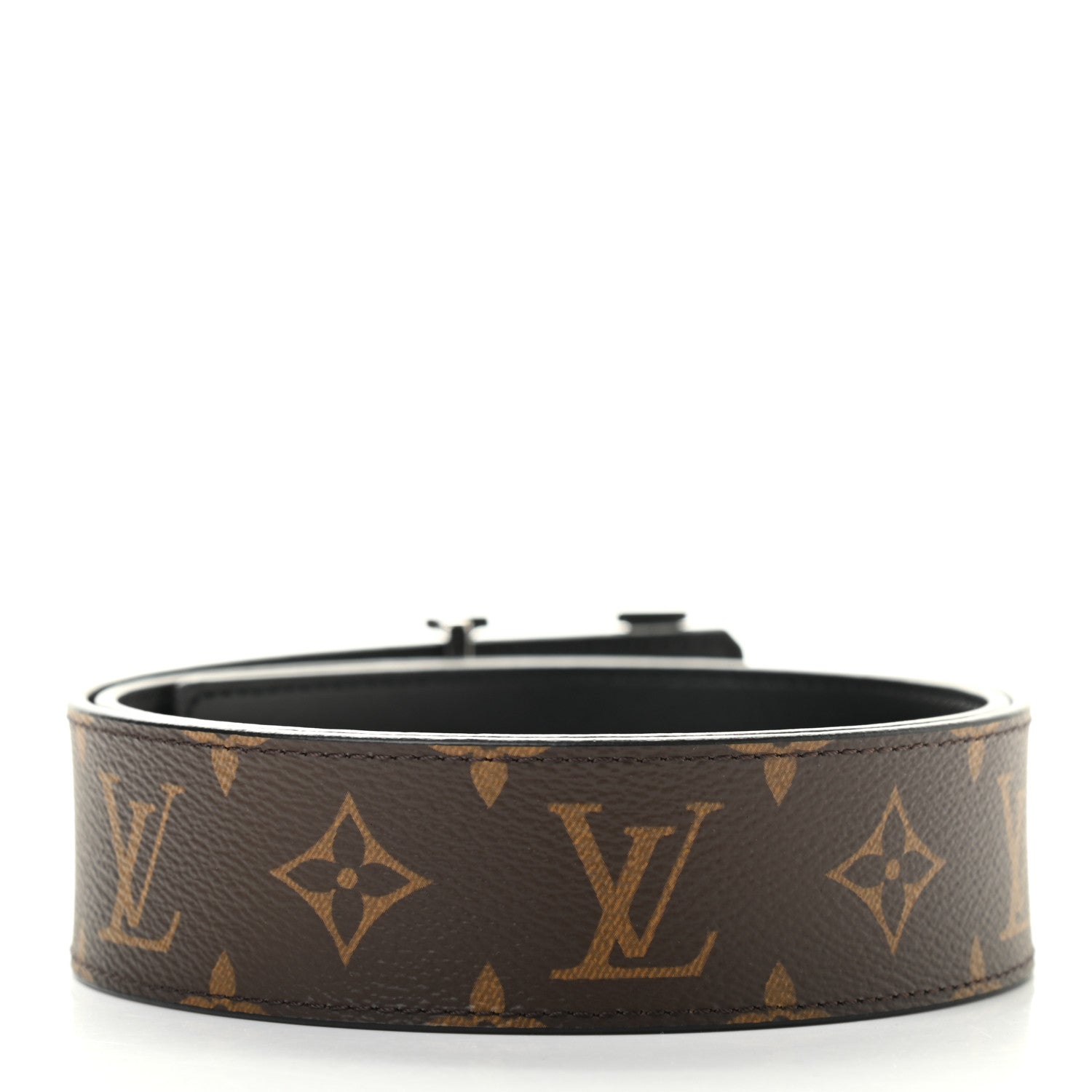 Louis Vuitton Monogram 40mm LV Initiales Reversible Belt 80 32 Black 2 of 6