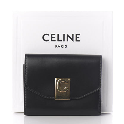Celine Shiny Smooth Calfskin C Wallet Black 8 of 8