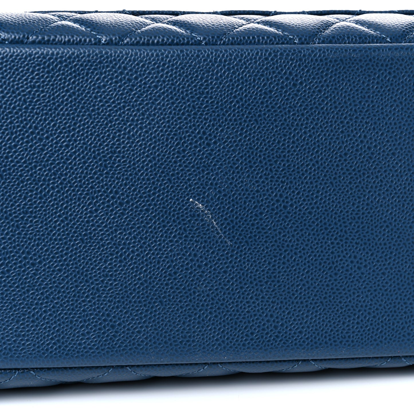 Caviar Quilted XL Grand Shopping Tote GST Navy Blue