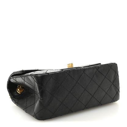 Chanel Aged Calfskin Quilted 2.55 Reissue Mini Flap Black 4 of 10