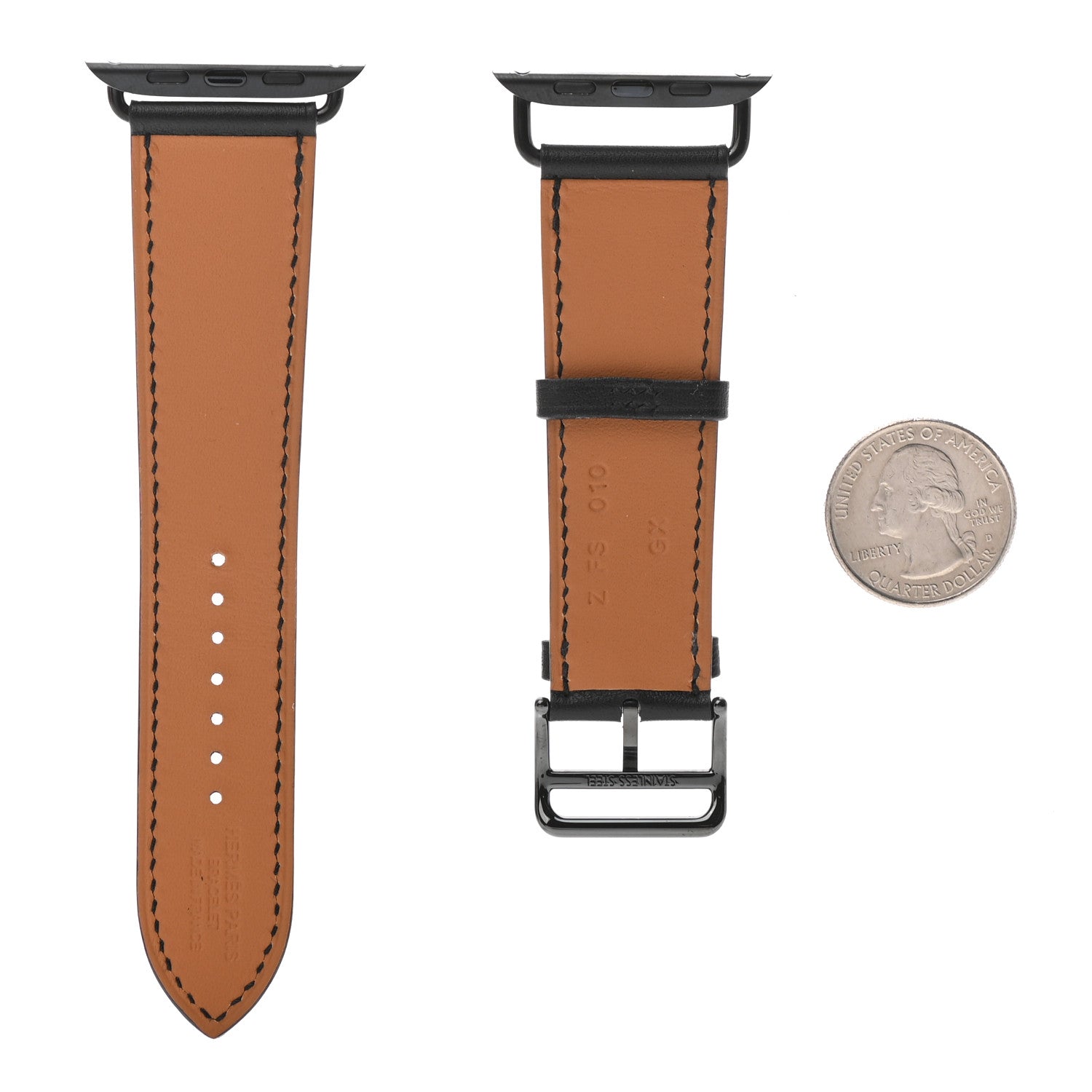 Hermes Swift Attelage 45mm Apple Watch Band Black 2 of 4