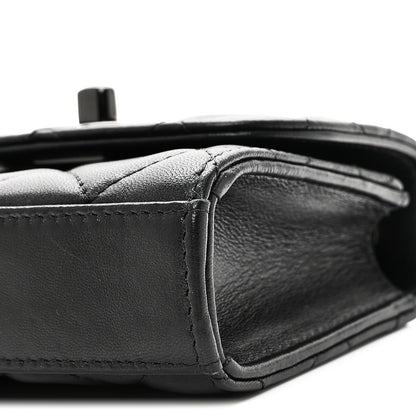 Chanel Lambskin Quilted Mini Trendy CC Clutch With Chain So Black 10 of 11