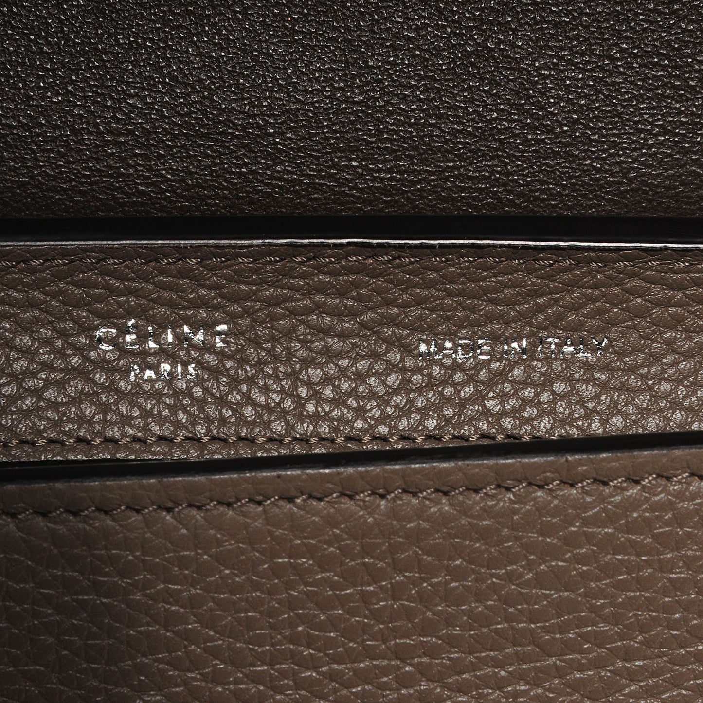 Drummed Calfskin Suede Small Trapeze Dune