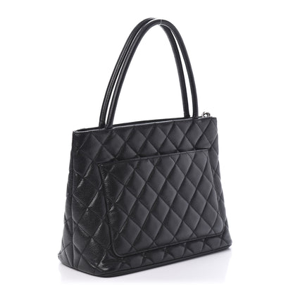 Chanel Caviar Quilted Medallion Tote Black 3 of 11