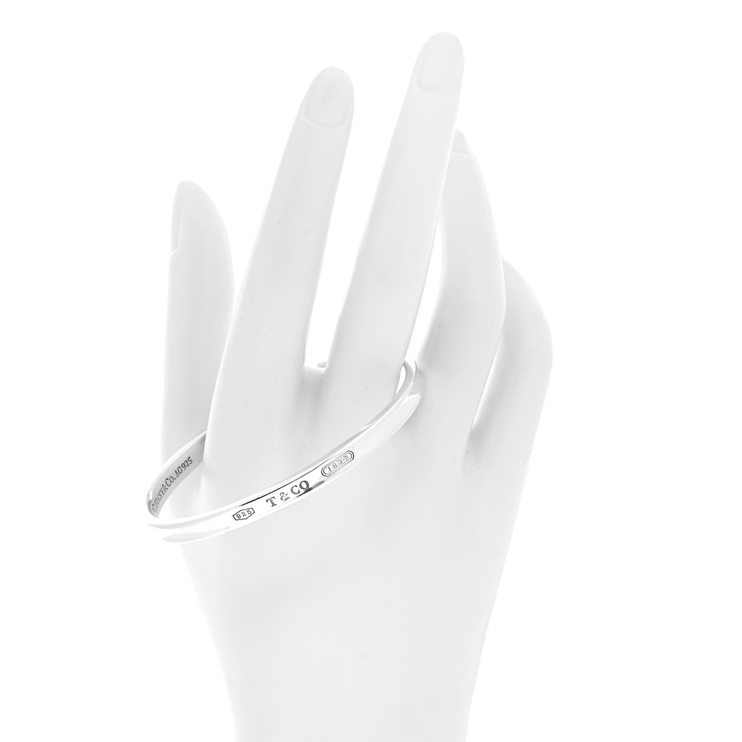 Sterling Silver Narrow 1837 Cuff Bracelet