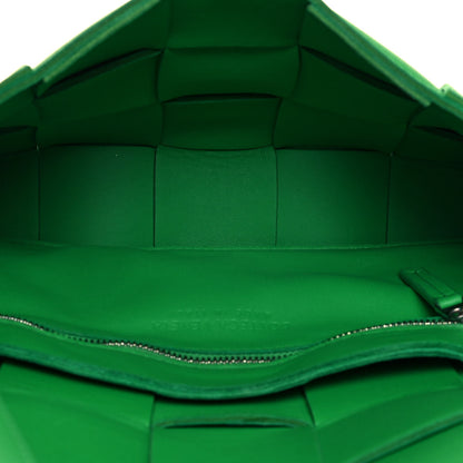Bottega Veneta Lambskin Maxi Intrecciato Cassette Crossbody Bag Grass 5 of 11