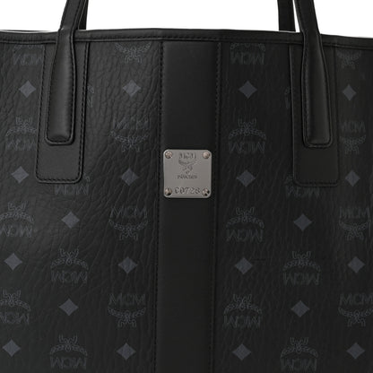 MCM Visetos Medium Liz Reversible Shopper Tote Black 12 of 19
