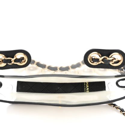 Chanel Lambskin PVC Sand By The Sea Flap With Pearl Strap Black 5 of 11