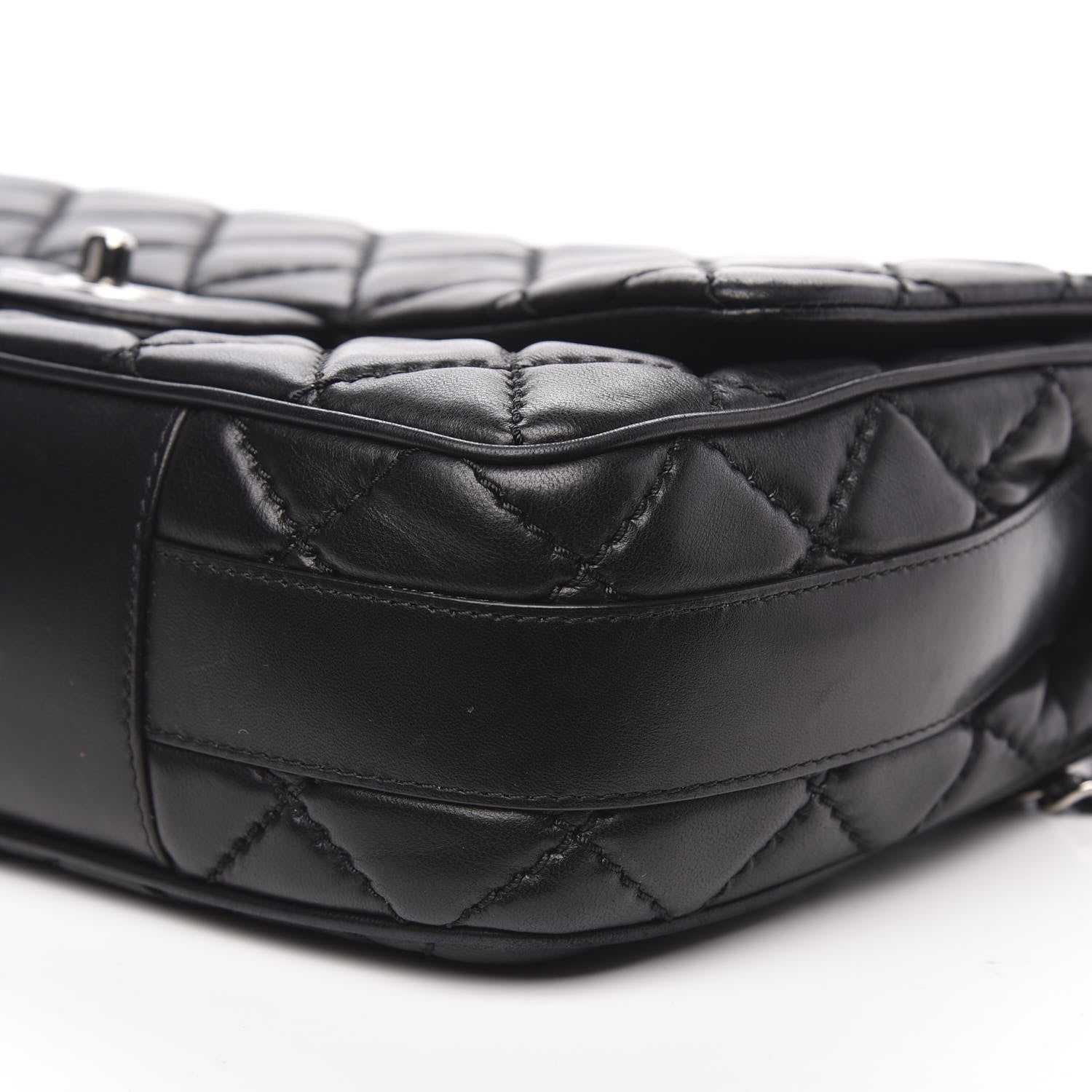 Chanel Lambskin Quilted Jumbo Easy Carry Flap Black 10 of 15